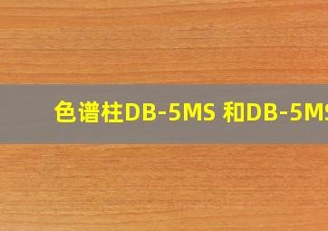 色谱柱DB-5MS 和DB-5MSUI